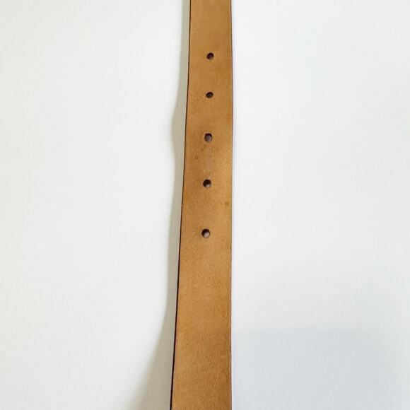 Vintage Garuglieri Light Brown Belt Genuine Leather Italian Size M - Picture 11 of 16